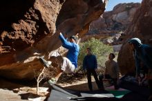 Bouldering in Hueco Tanks on 12/15/2019 with Blue Lizard Climbing and Yoga

Filename: SRM_20191215_1441190.jpg
Aperture: f/5.0
Shutter Speed: 1/400
Body: Canon EOS-1D Mark II
Lens: Canon EF 16-35mm f/2.8 L