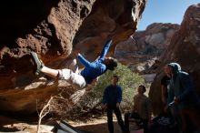 Bouldering in Hueco Tanks on 12/15/2019 with Blue Lizard Climbing and Yoga

Filename: SRM_20191215_1441210.jpg
Aperture: f/5.0
Shutter Speed: 1/400
Body: Canon EOS-1D Mark II
Lens: Canon EF 16-35mm f/2.8 L