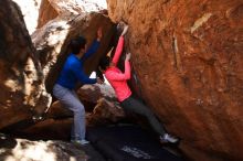 Bouldering in Hueco Tanks on 12/15/2019 with Blue Lizard Climbing and Yoga

Filename: SRM_20191215_1449520.jpg
Aperture: f/2.8
Shutter Speed: 1/250
Body: Canon EOS-1D Mark II
Lens: Canon EF 16-35mm f/2.8 L