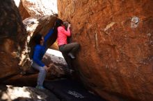Bouldering in Hueco Tanks on 12/15/2019 with Blue Lizard Climbing and Yoga

Filename: SRM_20191215_1451050.jpg
Aperture: f/2.8
Shutter Speed: 1/320
Body: Canon EOS-1D Mark II
Lens: Canon EF 16-35mm f/2.8 L