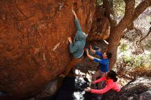 Bouldering in Hueco Tanks on 12/15/2019 with Blue Lizard Climbing and Yoga

Filename: SRM_20191215_1501020.jpg
Aperture: f/5.6
Shutter Speed: 1/200
Body: Canon EOS-1D Mark II
Lens: Canon EF 16-35mm f/2.8 L