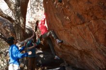 Bouldering in Hueco Tanks on 12/15/2019 with Blue Lizard Climbing and Yoga

Filename: SRM_20191215_1504260.jpg
Aperture: f/7.1
Shutter Speed: 1/200
Body: Canon EOS-1D Mark II
Lens: Canon EF 16-35mm f/2.8 L