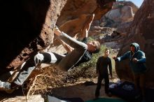 Bouldering in Hueco Tanks on 12/15/2019 with Blue Lizard Climbing and Yoga

Filename: SRM_20191215_1509510.jpg
Aperture: f/5.6
Shutter Speed: 1/400
Body: Canon EOS-1D Mark II
Lens: Canon EF 16-35mm f/2.8 L