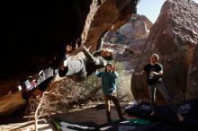 Bouldering in Hueco Tanks on 12/15/2019 with Blue Lizard Climbing and Yoga

Filename: SRM_20191215_1510410.jpg
Aperture: f/5.0
Shutter Speed: 1/400
Body: Canon EOS-1D Mark II
Lens: Canon EF 16-35mm f/2.8 L