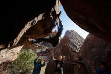 Bouldering in Hueco Tanks on 12/15/2019 with Blue Lizard Climbing and Yoga

Filename: SRM_20191215_1511080.jpg
Aperture: f/5.6
Shutter Speed: 1/400
Body: Canon EOS-1D Mark II
Lens: Canon EF 16-35mm f/2.8 L