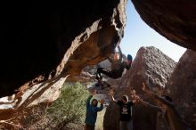 Bouldering in Hueco Tanks on 12/15/2019 with Blue Lizard Climbing and Yoga

Filename: SRM_20191215_1511130.jpg
Aperture: f/5.0
Shutter Speed: 1/400
Body: Canon EOS-1D Mark II
Lens: Canon EF 16-35mm f/2.8 L
