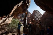 Bouldering in Hueco Tanks on 12/15/2019 with Blue Lizard Climbing and Yoga

Filename: SRM_20191215_1511170.jpg
Aperture: f/5.6
Shutter Speed: 1/400
Body: Canon EOS-1D Mark II
Lens: Canon EF 16-35mm f/2.8 L