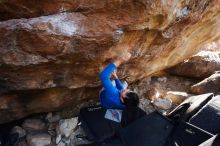 Bouldering in Hueco Tanks on 12/15/2019 with Blue Lizard Climbing and Yoga

Filename: SRM_20191215_1614120.jpg
Aperture: f/4.5
Shutter Speed: 1/250
Body: Canon EOS-1D Mark II
Lens: Canon EF 16-35mm f/2.8 L