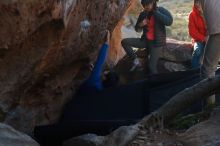 Bouldering in Hueco Tanks on 12/15/2019 with Blue Lizard Climbing and Yoga

Filename: SRM_20191215_1638380.jpg
Aperture: f/4.0
Shutter Speed: 1/250
Body: Canon EOS-1D Mark II
Lens: Canon EF 50mm f/1.8 II