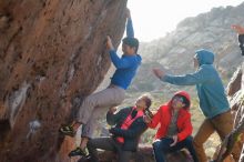 Bouldering in Hueco Tanks on 12/15/2019 with Blue Lizard Climbing and Yoga

Filename: SRM_20191215_1639020.jpg
Aperture: f/4.0
Shutter Speed: 1/250
Body: Canon EOS-1D Mark II
Lens: Canon EF 50mm f/1.8 II