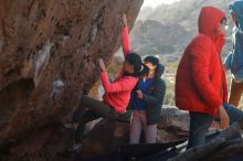 Bouldering in Hueco Tanks on 12/15/2019 with Blue Lizard Climbing and Yoga

Filename: SRM_20191215_1642400.jpg
Aperture: f/4.0
Shutter Speed: 1/250
Body: Canon EOS-1D Mark II
Lens: Canon EF 50mm f/1.8 II