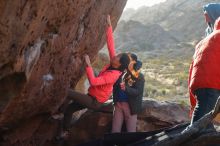 Bouldering in Hueco Tanks on 12/15/2019 with Blue Lizard Climbing and Yoga

Filename: SRM_20191215_1642401.jpg
Aperture: f/4.0
Shutter Speed: 1/250
Body: Canon EOS-1D Mark II
Lens: Canon EF 50mm f/1.8 II