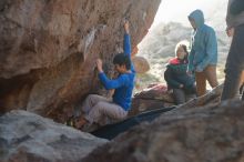 Bouldering in Hueco Tanks on 12/15/2019 with Blue Lizard Climbing and Yoga

Filename: SRM_20191215_1652520.jpg
Aperture: f/2.8
Shutter Speed: 1/250
Body: Canon EOS-1D Mark II
Lens: Canon EF 50mm f/1.8 II