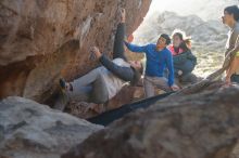 Bouldering in Hueco Tanks on 12/15/2019 with Blue Lizard Climbing and Yoga

Filename: SRM_20191215_1653390.jpg
Aperture: f/2.8
Shutter Speed: 1/250
Body: Canon EOS-1D Mark II
Lens: Canon EF 50mm f/1.8 II