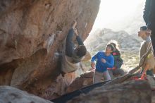 Bouldering in Hueco Tanks on 12/15/2019 with Blue Lizard Climbing and Yoga

Filename: SRM_20191215_1654510.jpg
Aperture: f/2.8
Shutter Speed: 1/250
Body: Canon EOS-1D Mark II
Lens: Canon EF 50mm f/1.8 II