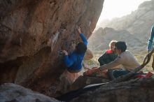 Bouldering in Hueco Tanks on 12/15/2019 with Blue Lizard Climbing and Yoga

Filename: SRM_20191215_1656100.jpg
Aperture: f/4.0
Shutter Speed: 1/250
Body: Canon EOS-1D Mark II
Lens: Canon EF 50mm f/1.8 II