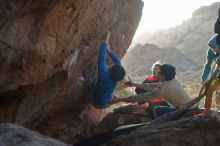 Bouldering in Hueco Tanks on 12/15/2019 with Blue Lizard Climbing and Yoga

Filename: SRM_20191215_1656101.jpg
Aperture: f/4.0
Shutter Speed: 1/250
Body: Canon EOS-1D Mark II
Lens: Canon EF 50mm f/1.8 II