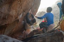Bouldering in Hueco Tanks on 12/15/2019 with Blue Lizard Climbing and Yoga

Filename: SRM_20191215_1657420.jpg
Aperture: f/4.0
Shutter Speed: 1/250
Body: Canon EOS-1D Mark II
Lens: Canon EF 50mm f/1.8 II