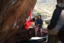 Bouldering in Hueco Tanks on 12/15/2019 with Blue Lizard Climbing and Yoga

Filename: SRM_20191215_1659570.jpg
Aperture: f/4.0
Shutter Speed: 1/250
Body: Canon EOS-1D Mark II
Lens: Canon EF 50mm f/1.8 II