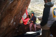 Bouldering in Hueco Tanks on 12/15/2019 with Blue Lizard Climbing and Yoga

Filename: SRM_20191215_1659580.jpg
Aperture: f/4.0
Shutter Speed: 1/250
Body: Canon EOS-1D Mark II
Lens: Canon EF 50mm f/1.8 II