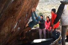 Bouldering in Hueco Tanks on 12/15/2019 with Blue Lizard Climbing and Yoga

Filename: SRM_20191215_1702190.jpg
Aperture: f/4.0
Shutter Speed: 1/250
Body: Canon EOS-1D Mark II
Lens: Canon EF 50mm f/1.8 II