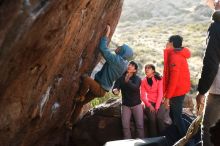 Bouldering in Hueco Tanks on 12/15/2019 with Blue Lizard Climbing and Yoga

Filename: SRM_20191215_1702220.jpg
Aperture: f/4.0
Shutter Speed: 1/250
Body: Canon EOS-1D Mark II
Lens: Canon EF 50mm f/1.8 II