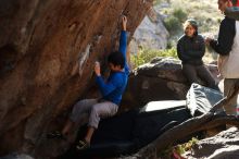 Bouldering in Hueco Tanks on 12/15/2019 with Blue Lizard Climbing and Yoga

Filename: SRM_20191215_1704510.jpg
Aperture: f/4.0
Shutter Speed: 1/250
Body: Canon EOS-1D Mark II
Lens: Canon EF 50mm f/1.8 II