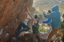 Bouldering in Hueco Tanks on 12/15/2019 with Blue Lizard Climbing and Yoga

Filename: SRM_20191215_1709080.jpg
Aperture: f/4.0
Shutter Speed: 1/250
Body: Canon EOS-1D Mark II
Lens: Canon EF 50mm f/1.8 II