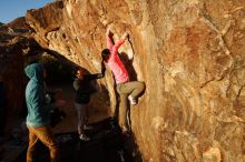 Bouldering in Hueco Tanks on 12/15/2019 with Blue Lizard Climbing and Yoga

Filename: SRM_20191215_1735180.jpg
Aperture: f/6.3
Shutter Speed: 1/250
Body: Canon EOS-1D Mark II
Lens: Canon EF 16-35mm f/2.8 L