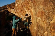 Bouldering in Hueco Tanks on 12/15/2019 with Blue Lizard Climbing and Yoga

Filename: SRM_20191215_1736110.jpg
Aperture: f/8.0
Shutter Speed: 1/250
Body: Canon EOS-1D Mark II
Lens: Canon EF 16-35mm f/2.8 L