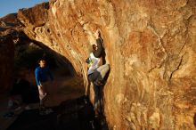 Bouldering in Hueco Tanks on 12/15/2019 with Blue Lizard Climbing and Yoga

Filename: SRM_20191215_1737450.jpg
Aperture: f/7.1
Shutter Speed: 1/250
Body: Canon EOS-1D Mark II
Lens: Canon EF 16-35mm f/2.8 L