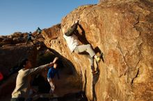 Bouldering in Hueco Tanks on 12/15/2019 with Blue Lizard Climbing and Yoga

Filename: SRM_20191215_1738030.jpg
Aperture: f/7.1
Shutter Speed: 1/250
Body: Canon EOS-1D Mark II
Lens: Canon EF 16-35mm f/2.8 L