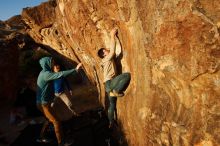 Bouldering in Hueco Tanks on 12/15/2019 with Blue Lizard Climbing and Yoga

Filename: SRM_20191215_1739490.jpg
Aperture: f/7.1
Shutter Speed: 1/250
Body: Canon EOS-1D Mark II
Lens: Canon EF 16-35mm f/2.8 L