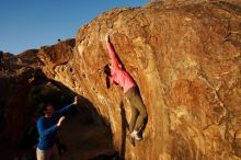 Bouldering in Hueco Tanks on 12/15/2019 with Blue Lizard Climbing and Yoga

Filename: SRM_20191215_1742121.jpg
Aperture: f/7.1
Shutter Speed: 1/250
Body: Canon EOS-1D Mark II
Lens: Canon EF 16-35mm f/2.8 L