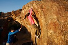 Bouldering in Hueco Tanks on 12/15/2019 with Blue Lizard Climbing and Yoga

Filename: SRM_20191215_1742180.jpg
Aperture: f/7.1
Shutter Speed: 1/250
Body: Canon EOS-1D Mark II
Lens: Canon EF 16-35mm f/2.8 L