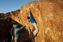 Bouldering in Hueco Tanks on 12/15/2019 with Blue Lizard Climbing and Yoga

Filename: SRM_20191215_1743380.jpg
Aperture: f/6.3
Shutter Speed: 1/250
Body: Canon EOS-1D Mark II
Lens: Canon EF 16-35mm f/2.8 L