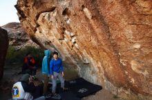 Bouldering in Hueco Tanks on 12/15/2019 with Blue Lizard Climbing and Yoga

Filename: SRM_20191215_1754560.jpg
Aperture: f/5.0
Shutter Speed: 1/250
Body: Canon EOS-1D Mark II
Lens: Canon EF 16-35mm f/2.8 L