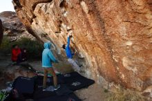 Bouldering in Hueco Tanks on 12/15/2019 with Blue Lizard Climbing and Yoga

Filename: SRM_20191215_1755160.jpg
Aperture: f/4.5
Shutter Speed: 1/250
Body: Canon EOS-1D Mark II
Lens: Canon EF 16-35mm f/2.8 L