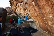 Bouldering in Hueco Tanks on 12/15/2019 with Blue Lizard Climbing and Yoga

Filename: SRM_20191215_1755240.jpg
Aperture: f/4.5
Shutter Speed: 1/250
Body: Canon EOS-1D Mark II
Lens: Canon EF 16-35mm f/2.8 L