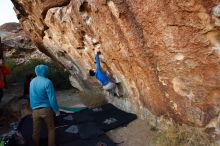 Bouldering in Hueco Tanks on 12/15/2019 with Blue Lizard Climbing and Yoga

Filename: SRM_20191215_1758260.jpg
Aperture: f/4.0
Shutter Speed: 1/250
Body: Canon EOS-1D Mark II
Lens: Canon EF 16-35mm f/2.8 L