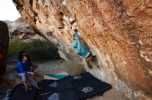 Bouldering in Hueco Tanks on 12/15/2019 with Blue Lizard Climbing and Yoga

Filename: SRM_20191215_1759340.jpg
Aperture: f/3.5
Shutter Speed: 1/250
Body: Canon EOS-1D Mark II
Lens: Canon EF 16-35mm f/2.8 L