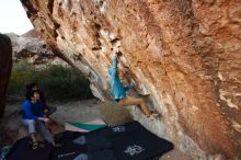 Bouldering in Hueco Tanks on 12/15/2019 with Blue Lizard Climbing and Yoga

Filename: SRM_20191215_1759370.jpg
Aperture: f/3.5
Shutter Speed: 1/250
Body: Canon EOS-1D Mark II
Lens: Canon EF 16-35mm f/2.8 L