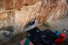 Bouldering in Hueco Tanks on 12/15/2019 with Blue Lizard Climbing and Yoga

Filename: SRM_20191215_1800580.jpg
Aperture: f/4.0
Shutter Speed: 1/250
Body: Canon EOS-1D Mark II
Lens: Canon EF 16-35mm f/2.8 L