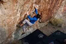 Bouldering in Hueco Tanks on 12/15/2019 with Blue Lizard Climbing and Yoga

Filename: SRM_20191215_1803120.jpg
Aperture: f/4.0
Shutter Speed: 1/250
Body: Canon EOS-1D Mark II
Lens: Canon EF 16-35mm f/2.8 L