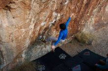 Bouldering in Hueco Tanks on 12/15/2019 with Blue Lizard Climbing and Yoga

Filename: SRM_20191215_1803150.jpg
Aperture: f/4.0
Shutter Speed: 1/250
Body: Canon EOS-1D Mark II
Lens: Canon EF 16-35mm f/2.8 L
