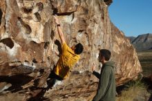 Bouldering in Hueco Tanks on 12/16/2019 with Blue Lizard Climbing and Yoga

Filename: SRM_20191216_1004120.jpg
Aperture: f/6.3
Shutter Speed: 1/320
Body: Canon EOS-1D Mark II
Lens: Canon EF 50mm f/1.8 II