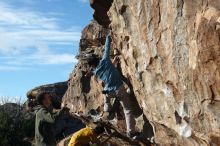 Bouldering in Hueco Tanks on 12/16/2019 with Blue Lizard Climbing and Yoga

Filename: SRM_20191216_1007010.jpg
Aperture: f/4.0
Shutter Speed: 1/400
Body: Canon EOS-1D Mark II
Lens: Canon EF 50mm f/1.8 II