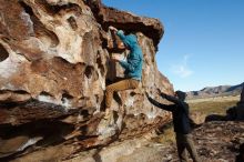 Bouldering in Hueco Tanks on 12/16/2019 with Blue Lizard Climbing and Yoga

Filename: SRM_20191216_1014140.jpg
Aperture: f/8.0
Shutter Speed: 1/400
Body: Canon EOS-1D Mark II
Lens: Canon EF 16-35mm f/2.8 L