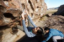 Bouldering in Hueco Tanks on 12/16/2019 with Blue Lizard Climbing and Yoga

Filename: SRM_20191216_1014560.jpg
Aperture: f/8.0
Shutter Speed: 1/200
Body: Canon EOS-1D Mark II
Lens: Canon EF 16-35mm f/2.8 L