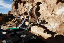 Bouldering in Hueco Tanks on 12/16/2019 with Blue Lizard Climbing and Yoga

Filename: SRM_20191216_1017010.jpg
Aperture: f/8.0
Shutter Speed: 1/640
Body: Canon EOS-1D Mark II
Lens: Canon EF 16-35mm f/2.8 L